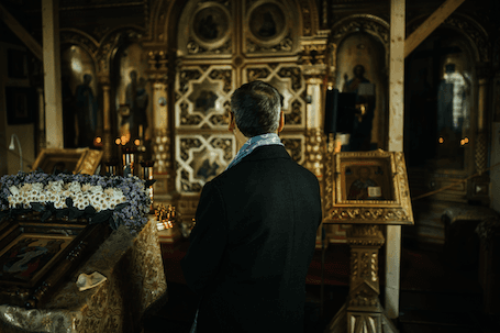 Interior of an old church